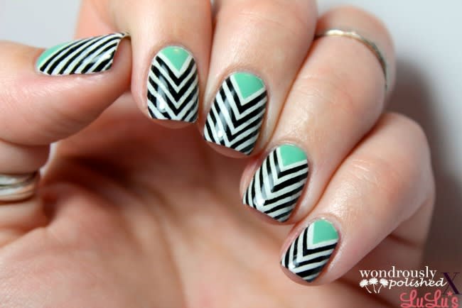 nail designs chevron