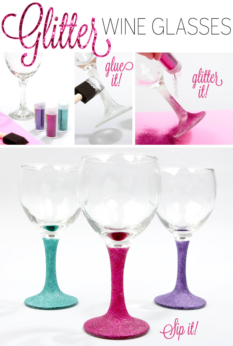 Hand Painted Wine Glass - Leopard Bling Set - Original Designs by