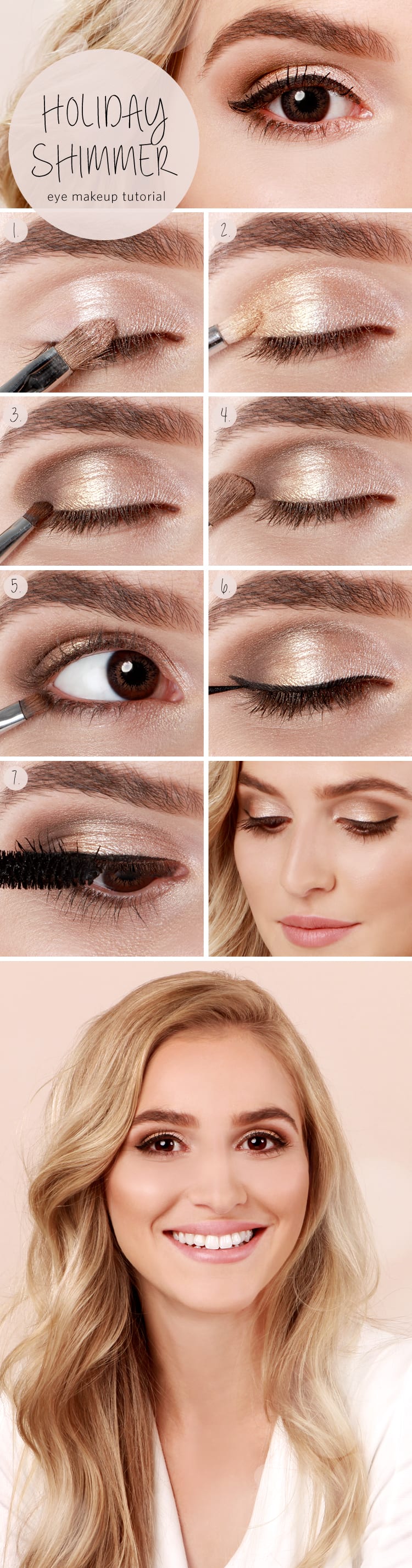 shimmer eye makeup