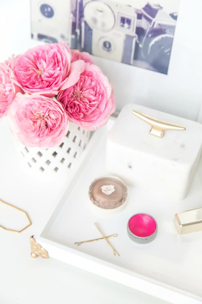 Lulus Fresh Spaces DIY Vanity Tray Fashion Blog