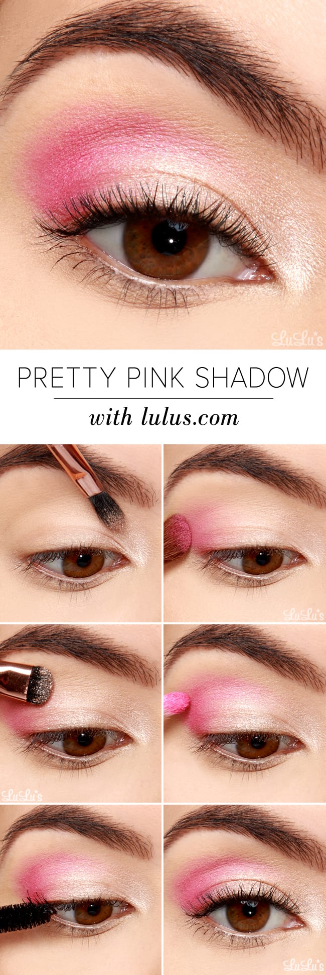 Lulus Pretty Pink Eyeshadow Tutorial - Lulus.com Fashion
