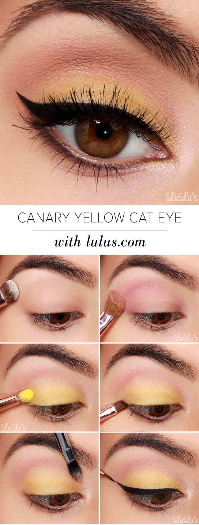 Canary Yellow Eye Makeup Tutorial