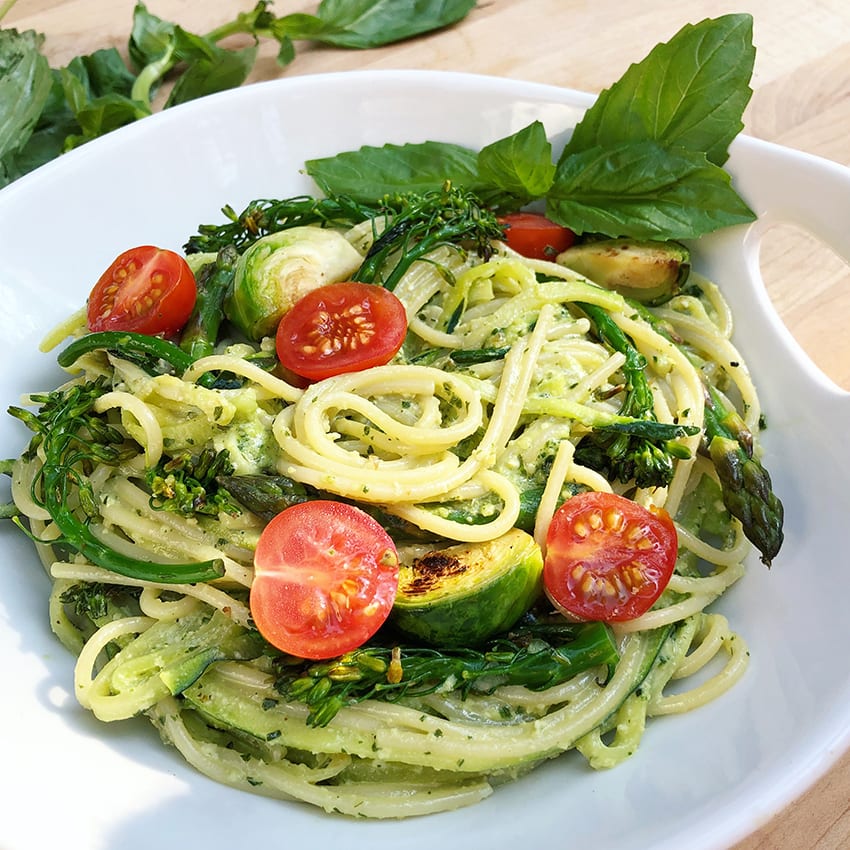 Zucchini Pesto Pasta Recipe Fashion Blog