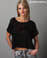 Alternative Apparel Molly Burnout Top in Black