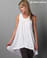 Athena Asymmetrical Tank in White by Alternative Apparel