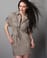Tom Boy Dress in Khaki Green
