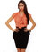 Collective Concepts All Atwitter Coral Print Top
