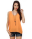 McCarren Park Sheer Orange Tank Top