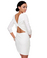 Mallow Flower White Dress