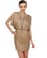 Japonais Backless Brown Dress