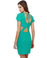 Cooling Effect Cutout Aqua Dress
