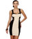 Jetty Betty Color Block Beige Dress