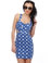 Star-Spangled Beauty Print Blue Dress