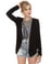 Business As Usual Cropped Black Blazer