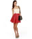 Ardent Affair Pleated Red Skirt