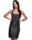BB Dakota Serena Tweed and Leather Dress