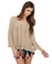 Brandy Melville Marcella Taupe Sweater Top