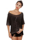 Brandy Melville John Galt Luxure Distressed Grey Top