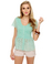 Pep Sister Mint Blue Lace Top