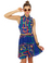 Runaway Chain Blue Print Dress