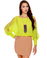 Cuff-ee Liqueur Neon Yellow and Beige Dress