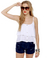 Three Cheers for Tiers White Crop Top