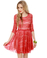 Cherry Harvest Red Lace Dress