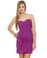 Midnight Masquerade Strapless Magenta Purple Dress