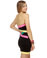 Laser Tag Strapless Black Dress