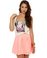 Obey Interstellar Distressed Print Crop Top