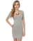 Obey Waves Grey Striped Dress