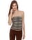 Obey Ethnic Grey Print Tube Top