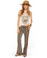 Obey Wanderer Bell Bottom Print Pants