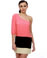 Be Brilliant One Shoulder Black and Pink Dress