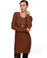 Volcom Twisted Sista Brown Sweater Dress