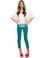 Volcom What the Twill Turquoise Skinny Jeans