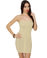 The Next Level Beige Bandage Dress