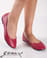 G O Max Oriana 64 Fuchsia Vegan Leather Ballet Flat