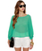 Dot to Mention Sheer Mint Green Top