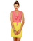 Top Story Yellow and Coral Pink Dress