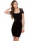 Polka Dot Com Cutout Black Dress
