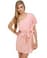 Cute and Kissable One Shoulder Dusty Pink Dress
