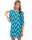 Zagging Rights Blue and Mint Striped Dress