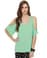 Deep V Diving Mint Green Top