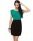 Beauty with a Briefcase Teal Polka Dot Dress