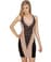 Neo-Noir Taupe and Black Dress