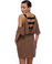 Magazine Band Brown Dress