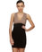 Stage Kiss Taupe and Black Dress