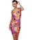 Passiflora Magenta Floral Print Dress
