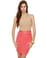 Bow Tied for First Taupe & Coral Strapless Dress